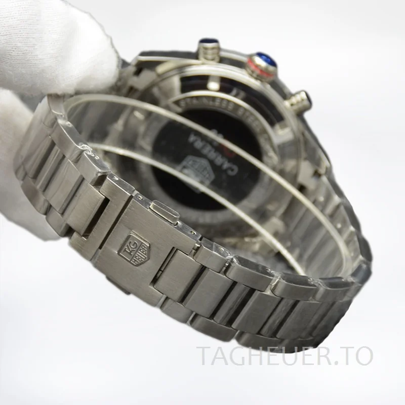 Tag Heuer Carrera 43mm Men CarreraBKSB-010 Silver-tone