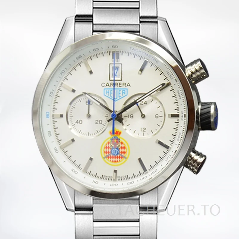 Tag Heuer Carrera CarreraWSB-014 Men 43mm Silver-tone Stainless Steel