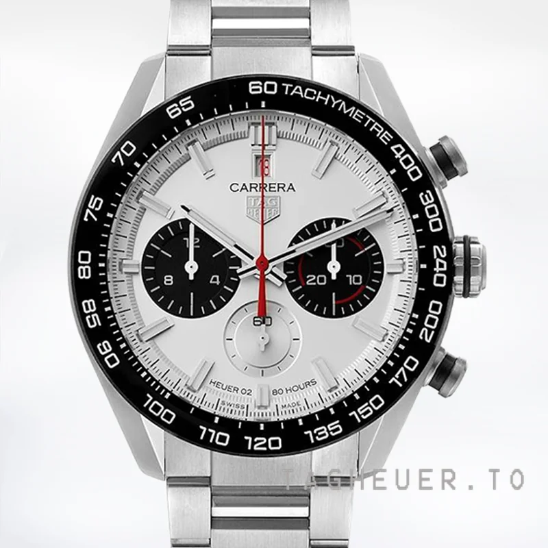 Tag Heuer Carrera Men's CBN2A1D.BA0643 43mm Automatic White Dial