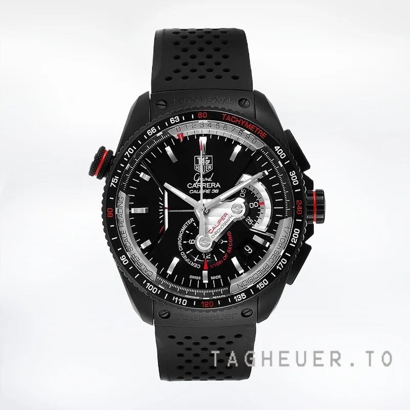 Tag Heuer Carrera 43mm CAV5185.FC6237 Men's Stainless Steel Black-tone