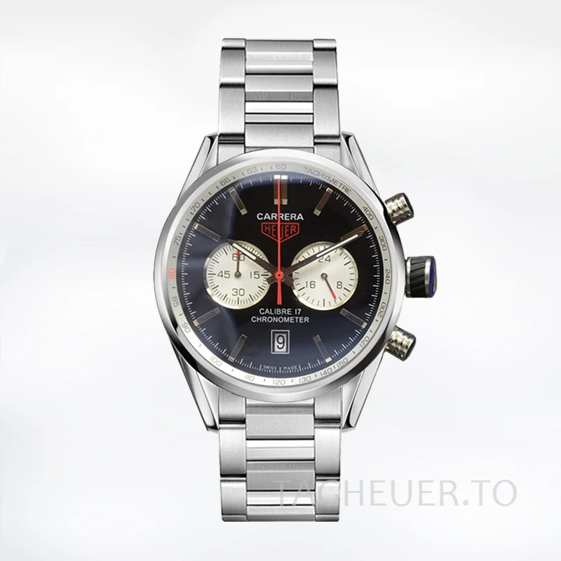 Tag Heuer Carrera Men CarreraGYSB-008 43mm Silver-tone Quartz