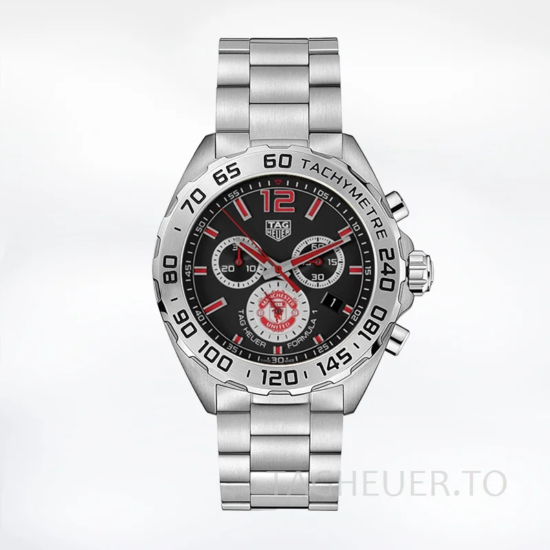 Tag Heuer Formula 1 Men 43mm Formula1BKSB-003 Silver-tone