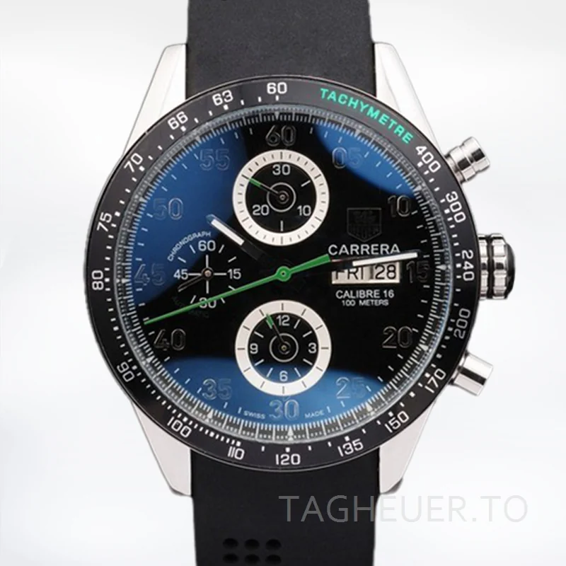 Tag Heuer Carrera CarreraBKAR-001 43mm Men's Rubber Band