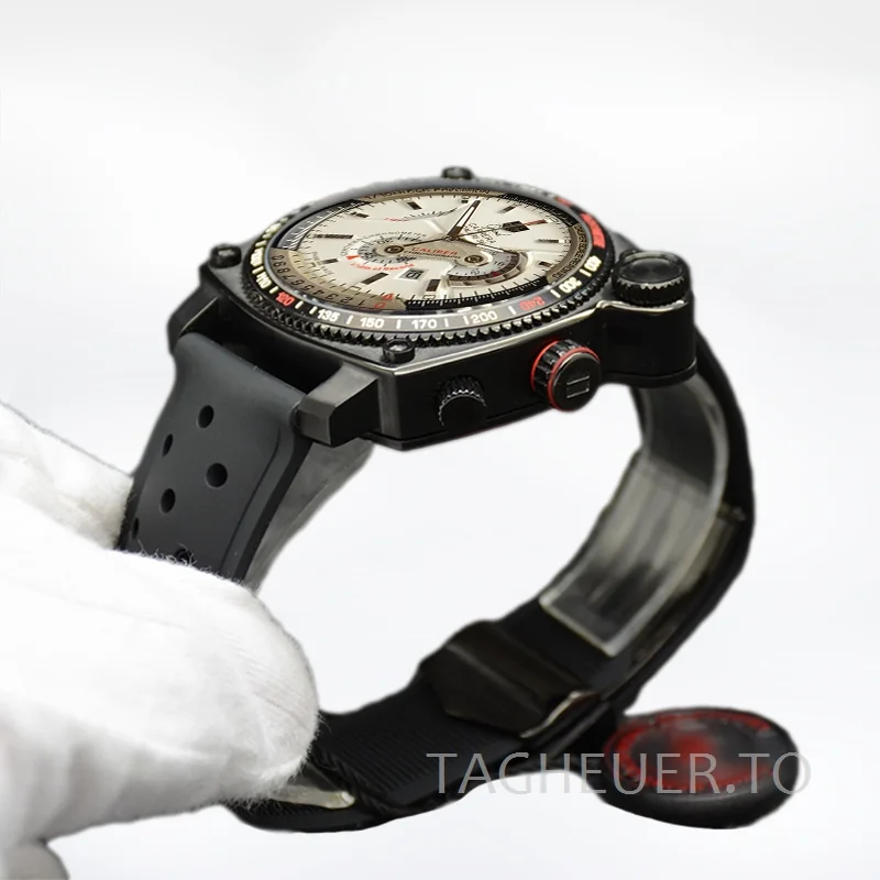 Tag Heuer Grand Carrera Men GrandCarreraWSR-004 43mm White Dial