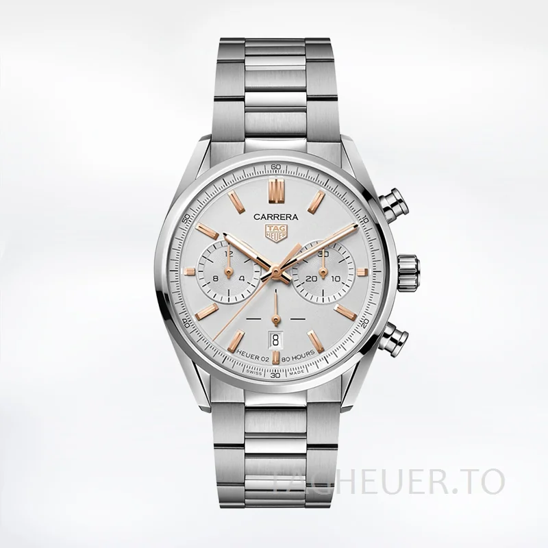Tag Heuer Carrera 43mm CBN2013.FC6483-001 Men Silver-tone