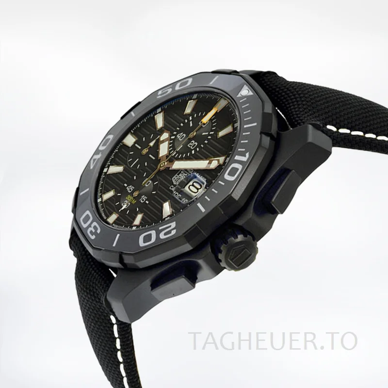 Tag Heuer Aquaracer Men CAY218A.FC6361 43mm Black-tone Black Dial