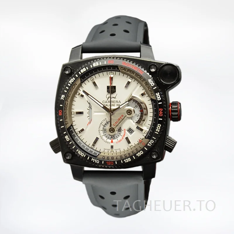 Tag Heuer Grand Carrera Men GrandCarreraWSR-004 43mm White Dial