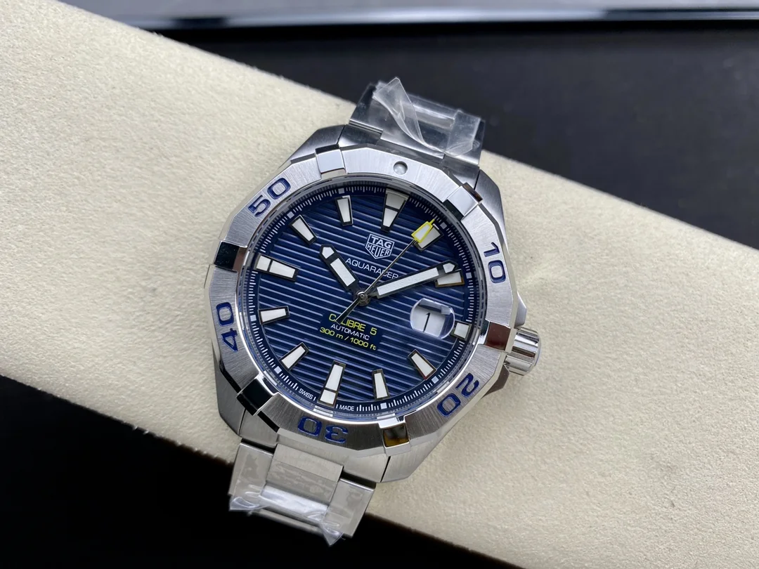 Swiss TAG Heuer Aquaracer WBD2112.BA0928 Replica: 41mm Blue Dial, Stainless Steel, 100m Waterproof