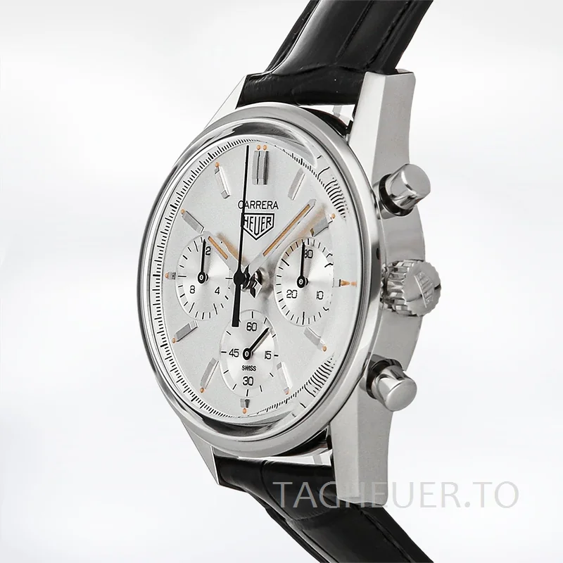 Tag Heuer Carrera Men CBK221B.FC6479 43mm Silver-tone White Dial