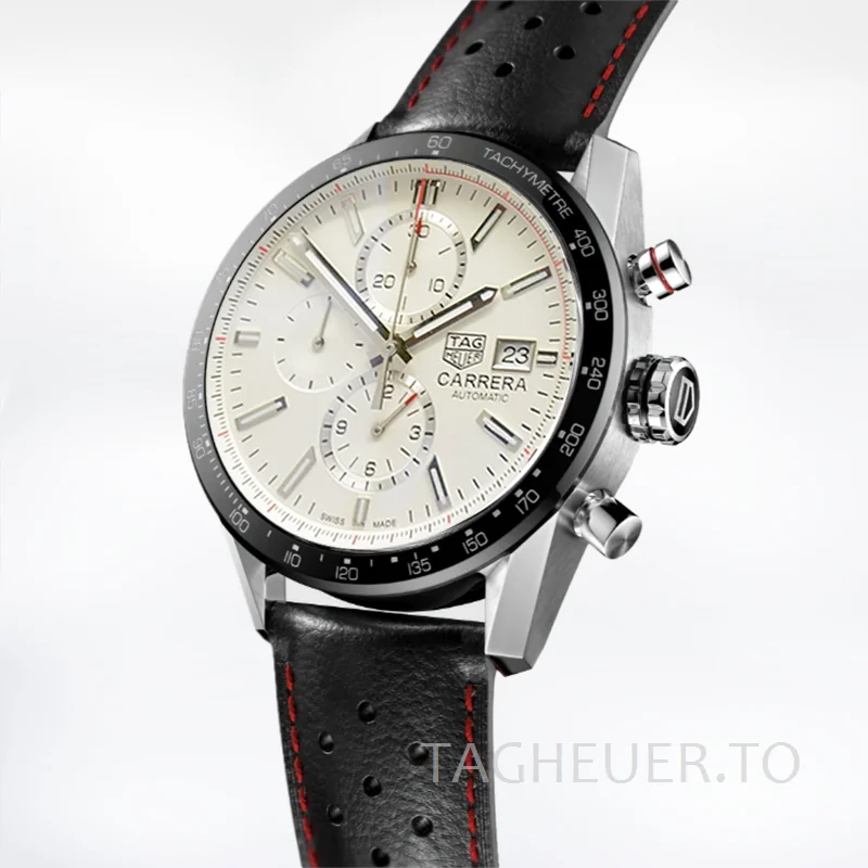 Tag Heuer Carrera CBM2110-003 43mm Men White Dial